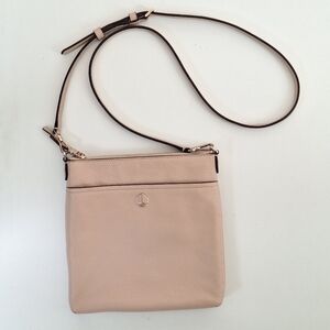 Kate Spade Pink Leather Crossbody Bag | Flapper Pink